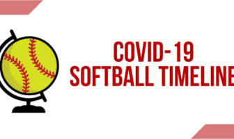 Timeline of COVID-19 effects on softball